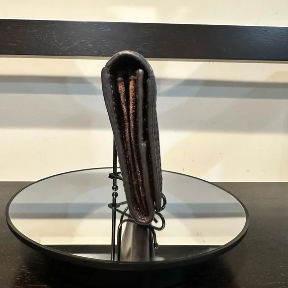 Celine Companion Triumph Vintage Brown Embossed Leather Wallet - Picture 7 of 14